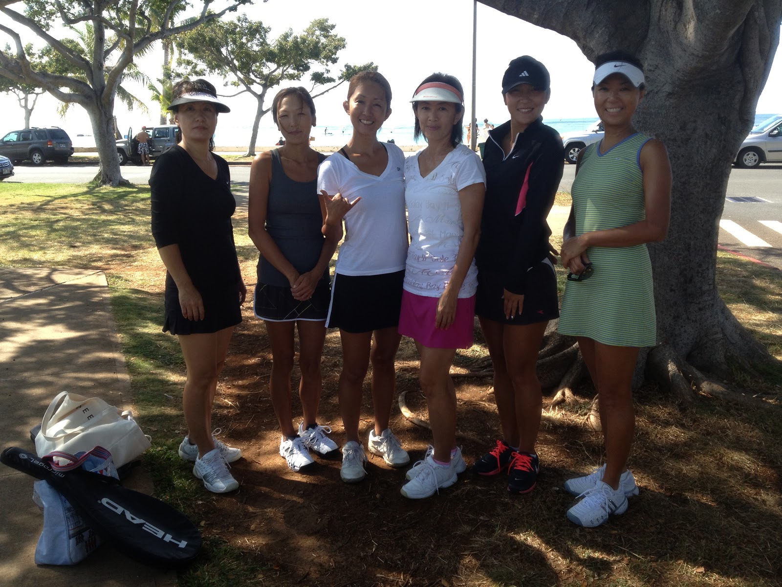 さとうあつこのハワイ不動産 HONOLULU TENNIS LEAGUE 今週はダブルス♪